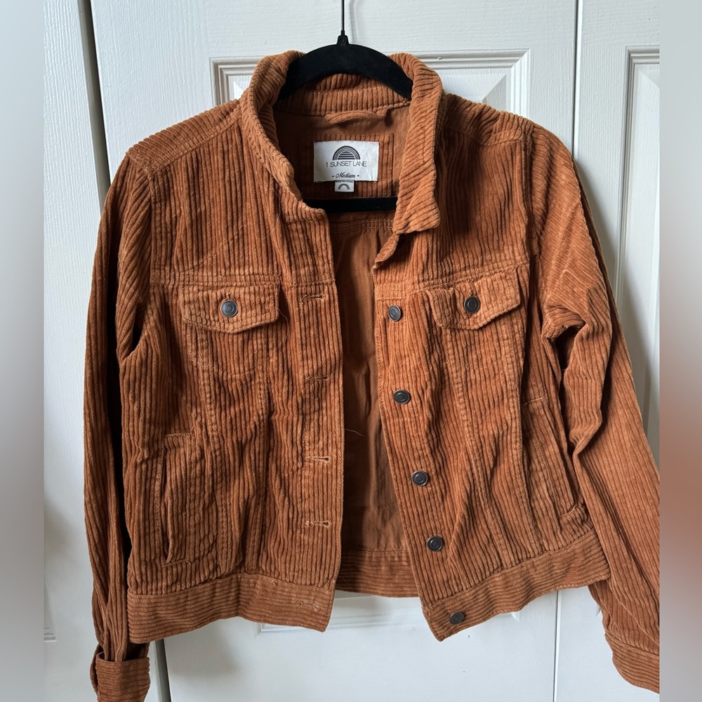 Brown Corduroy Light Jacket